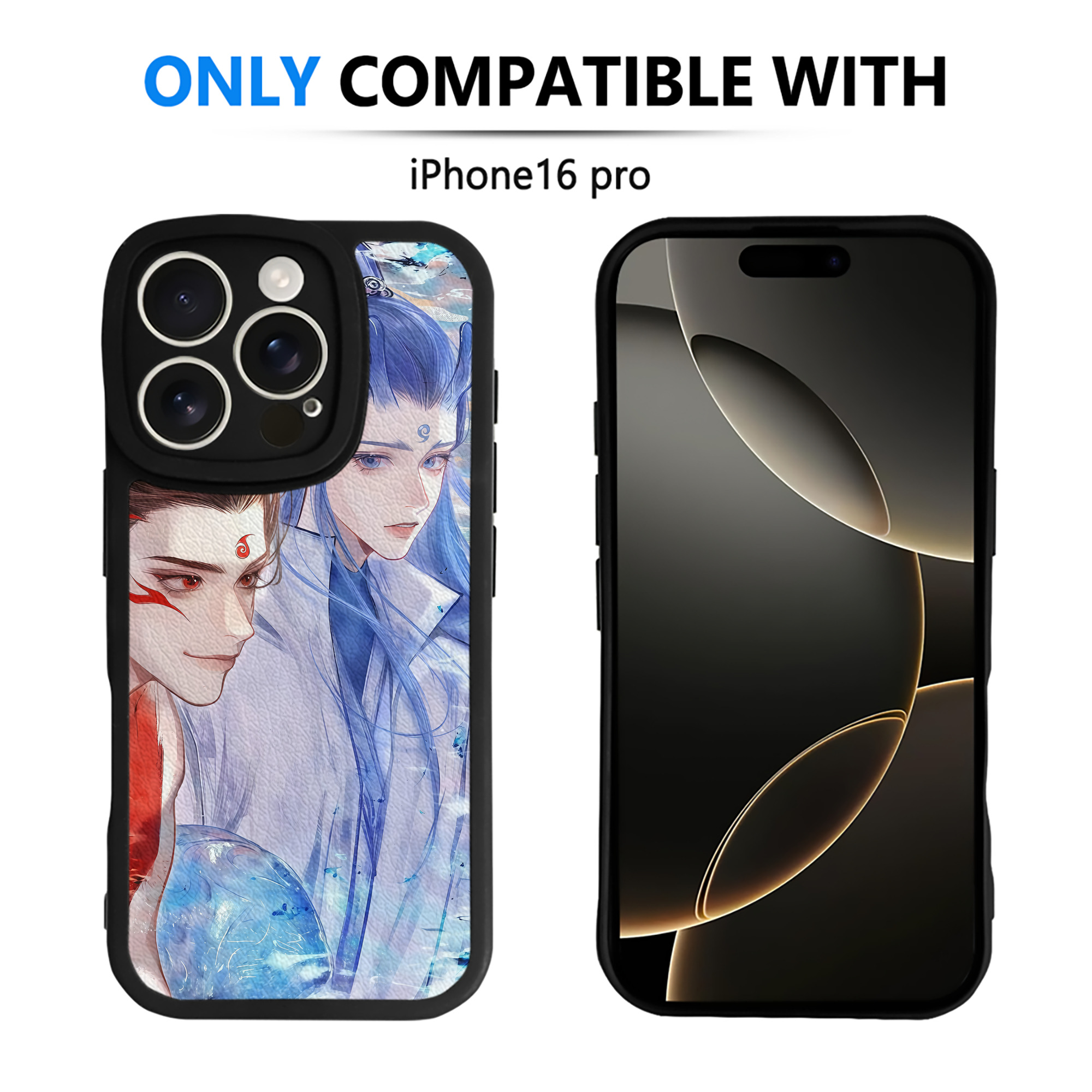 （画像用） Ne Zha 2 ナタ 魔童の大暴れ 【iPhone 16シリーズ対応】シリコンスマホケース（レザー調） 材質：シリコン
